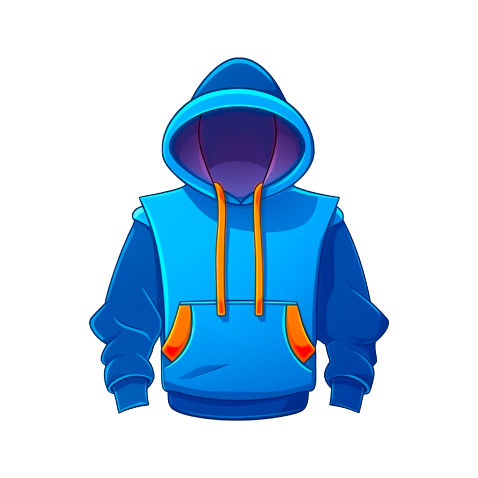 Blau Jacke generativ ai png