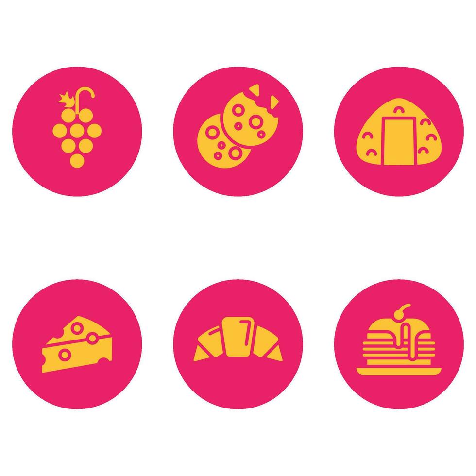 icons food glyph awesome vector