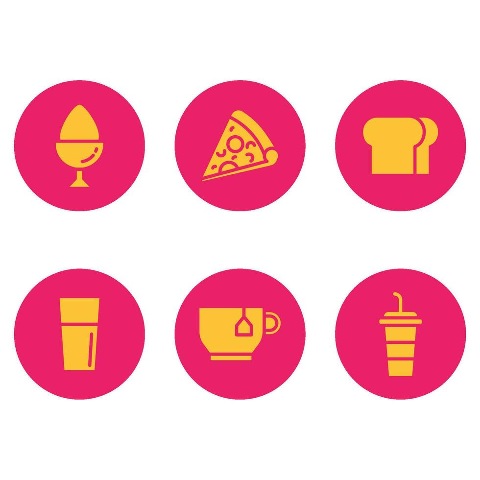 icons food glyph awesome vector
