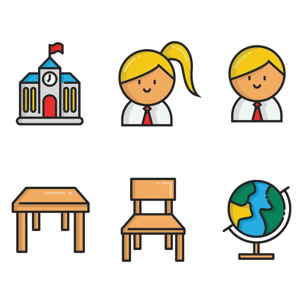 school icons for you download vector