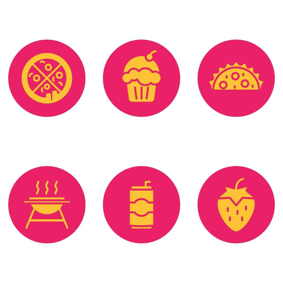 icons food glyph awesome vector