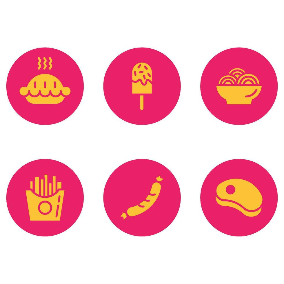 icons food glyph awesome vector