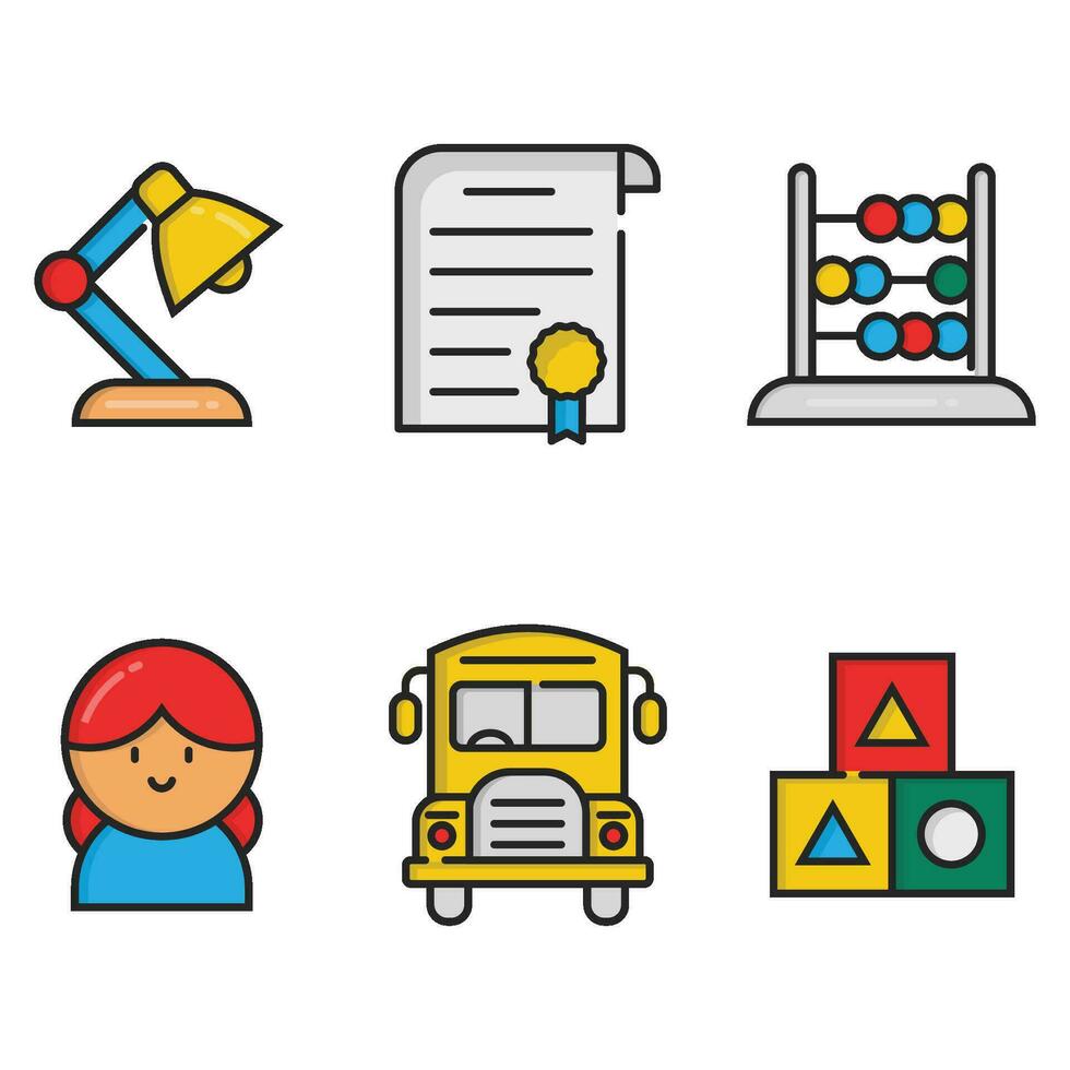 school icons for you download vector