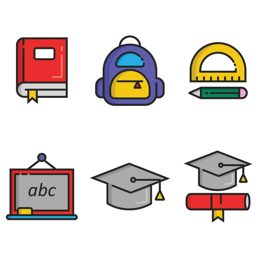 school icons for you download vector