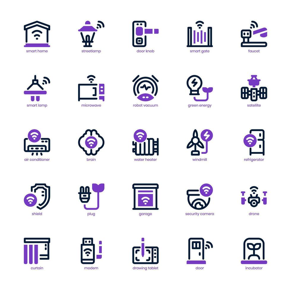 Futuristic Technology icon pack for your website, mobile, presentation, and logo design. Futuristic Technology icon mixed line and solid design. Vector graphics illustration and editable stroke.