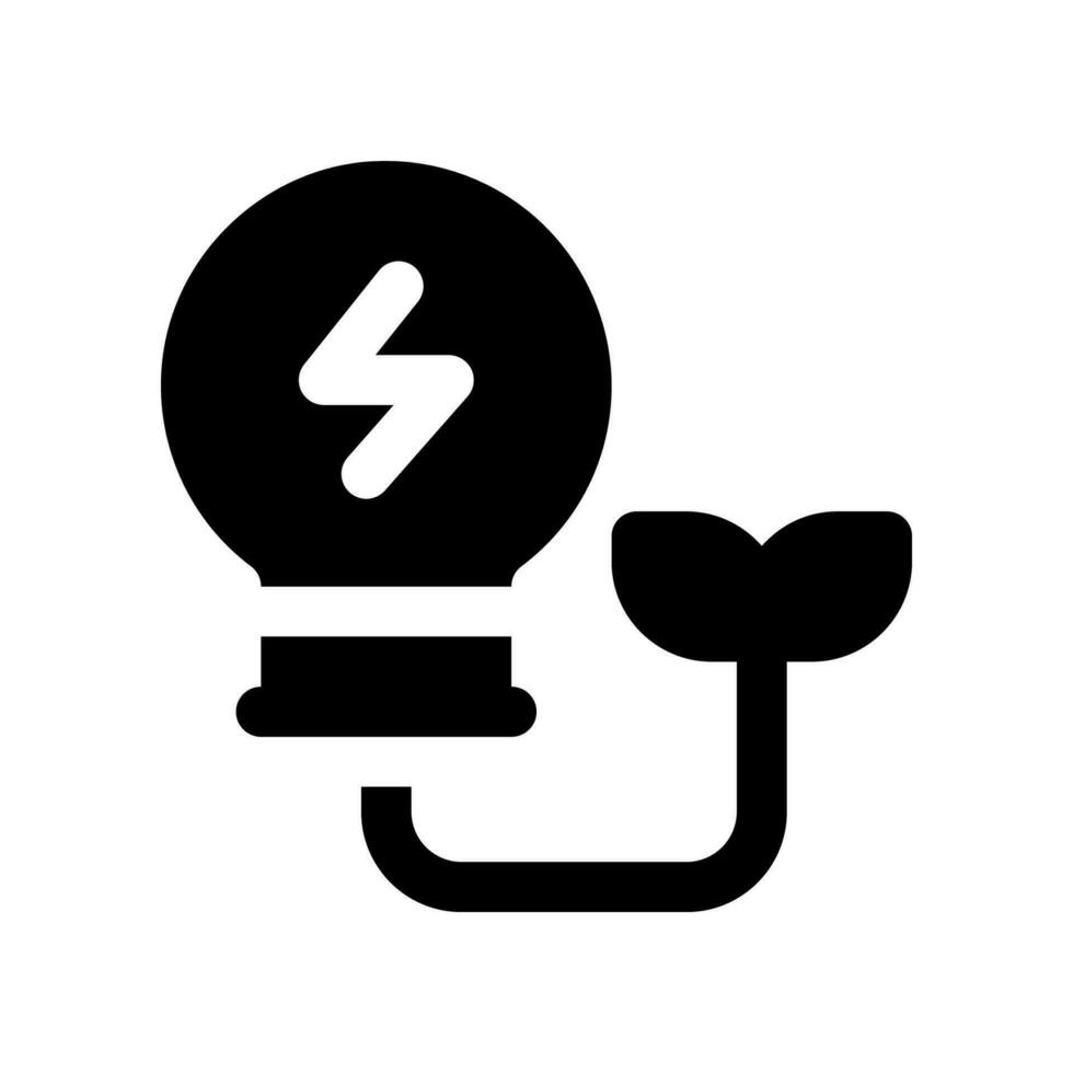 green energy icon. vector icon for your website, mobile, presentation, and logo design.