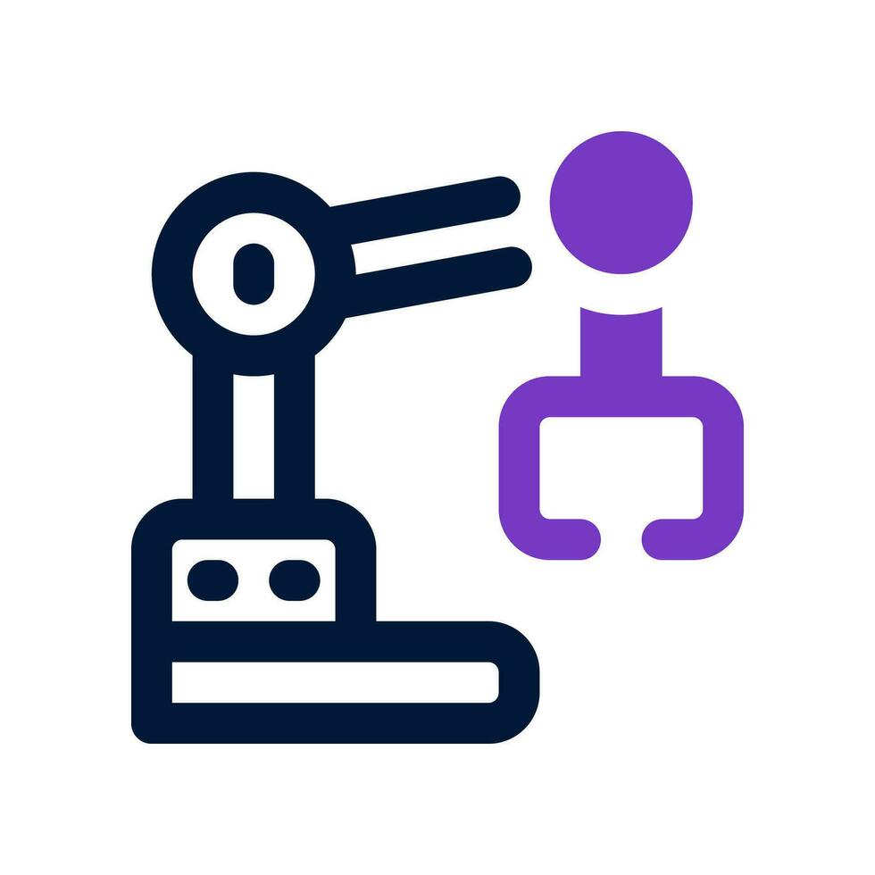 robot arm icon. vector icon for your website, mobile, presentation, and logo design.