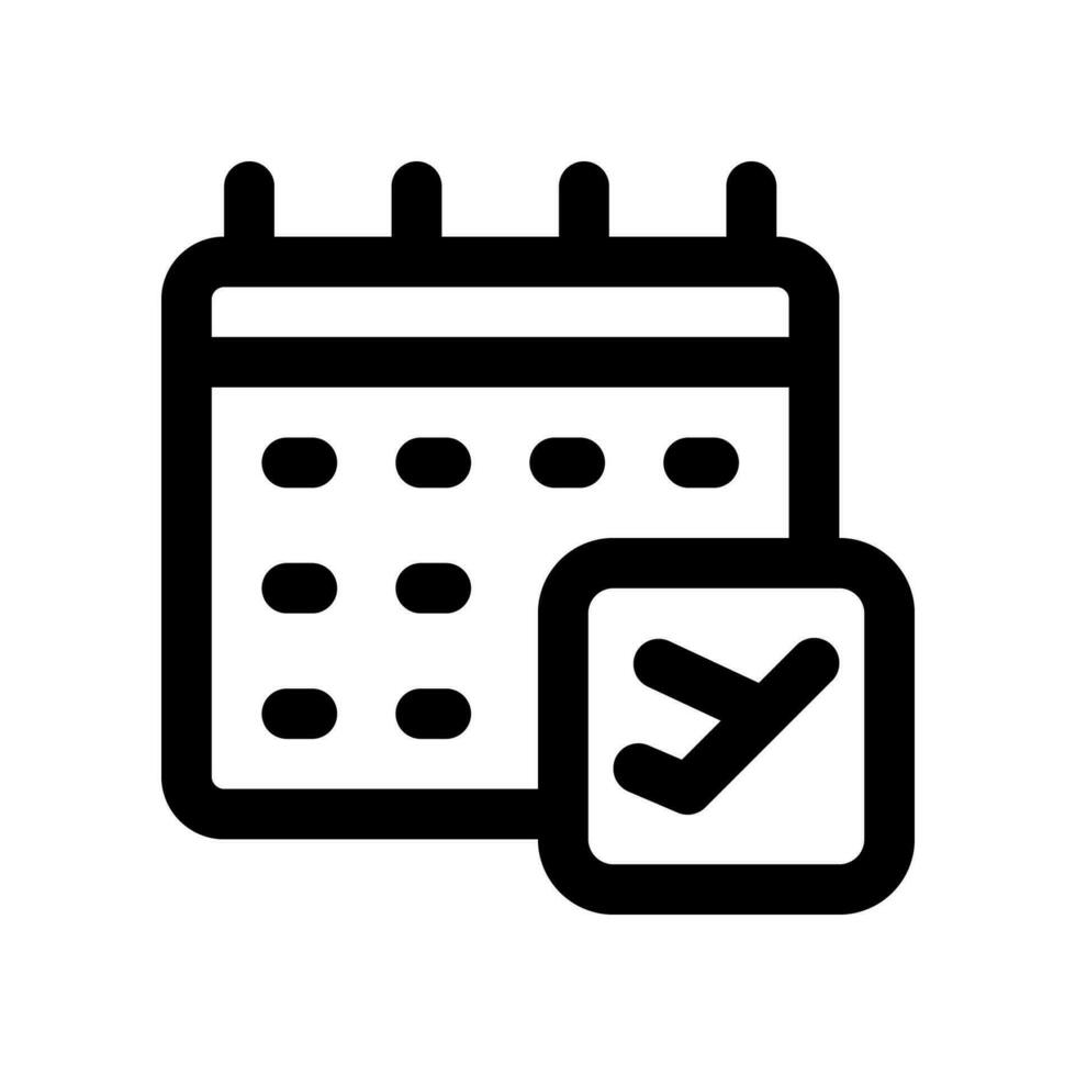 airplane schedule icon. vector icon for your website, mobile, presentation, and logo design.