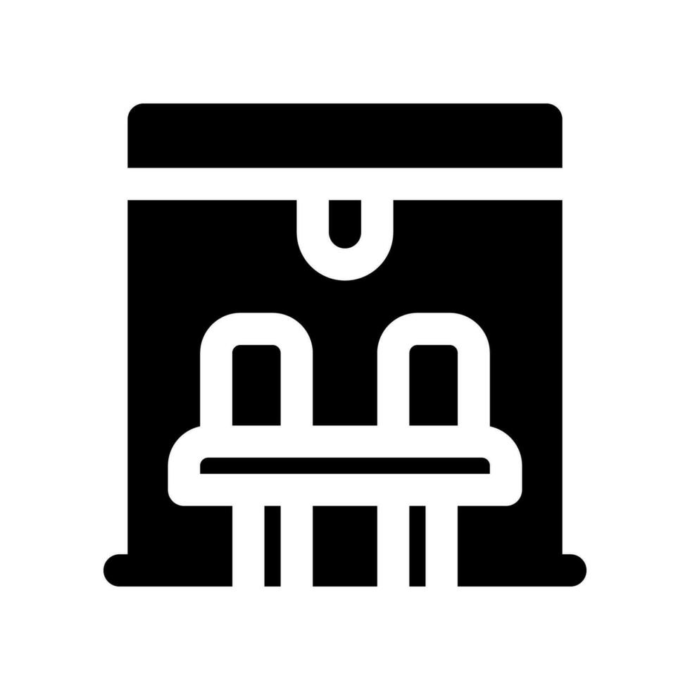 bus stop icon. vector icon for your website, mobile, presentation, and logo design.