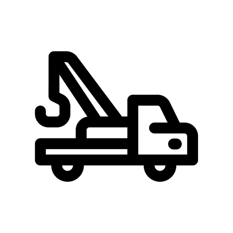 crane truck icon. vector icon for your website, mobile, presentation, and logo design.