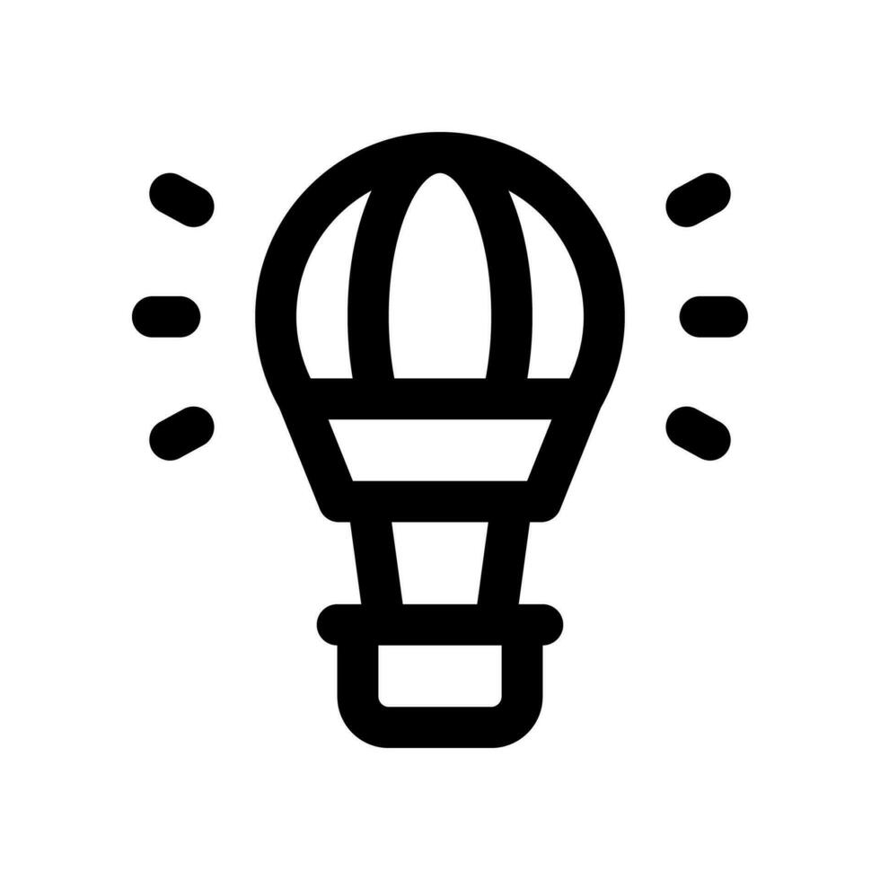 hot air balloon icon. vector icon for your website, mobile, presentation, and logo design.