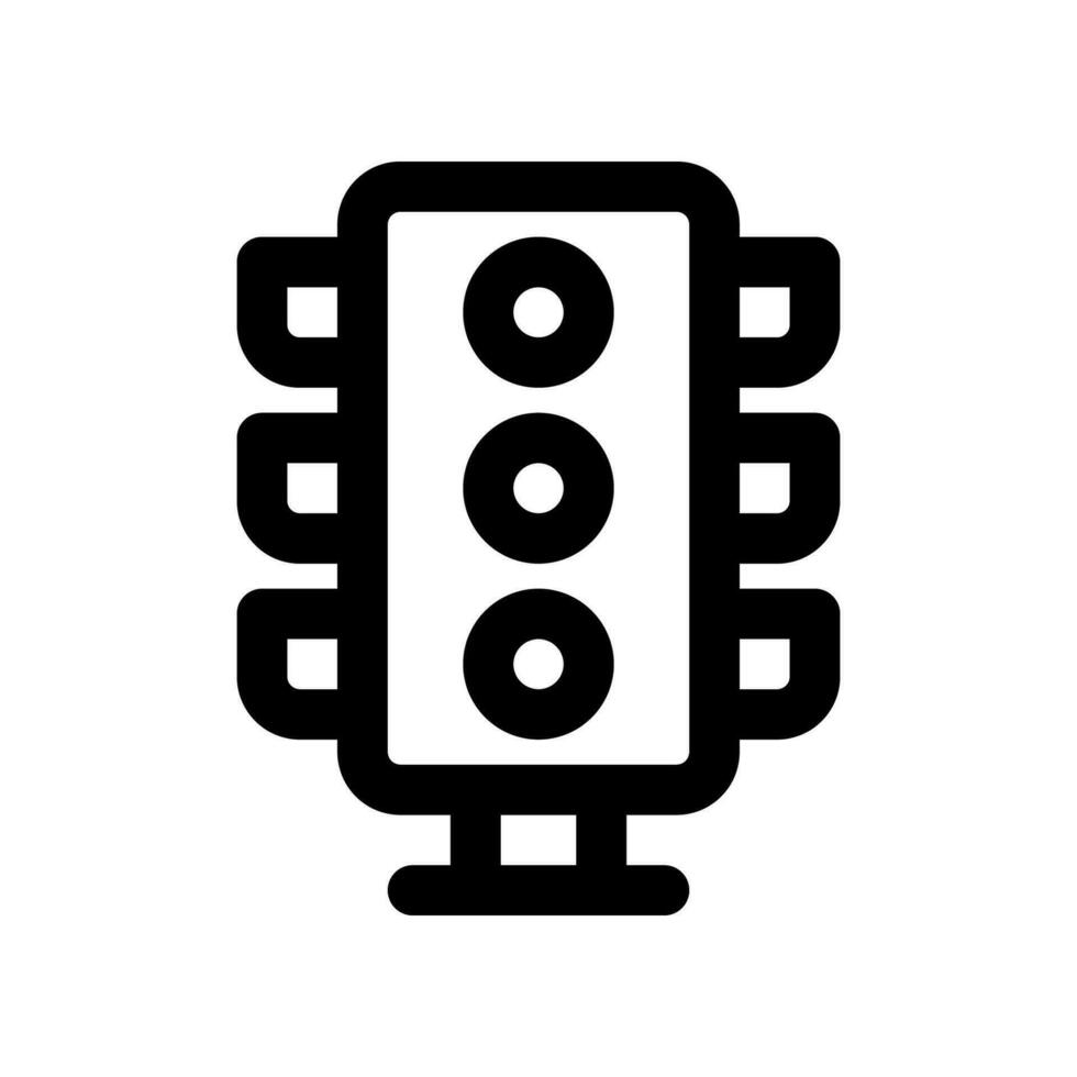 traffic light icon. vector icon for your website, mobile, presentation, and logo design.