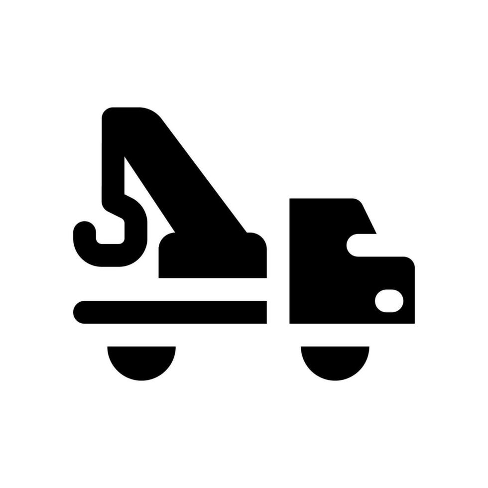 crane truck icon. vector icon for your website, mobile, presentation, and logo design.