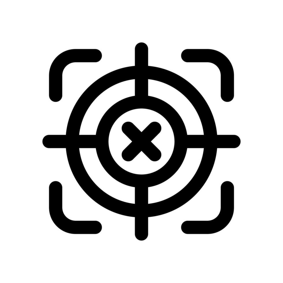 target icon. vector icon for your website, mobile, presentation, and logo design.