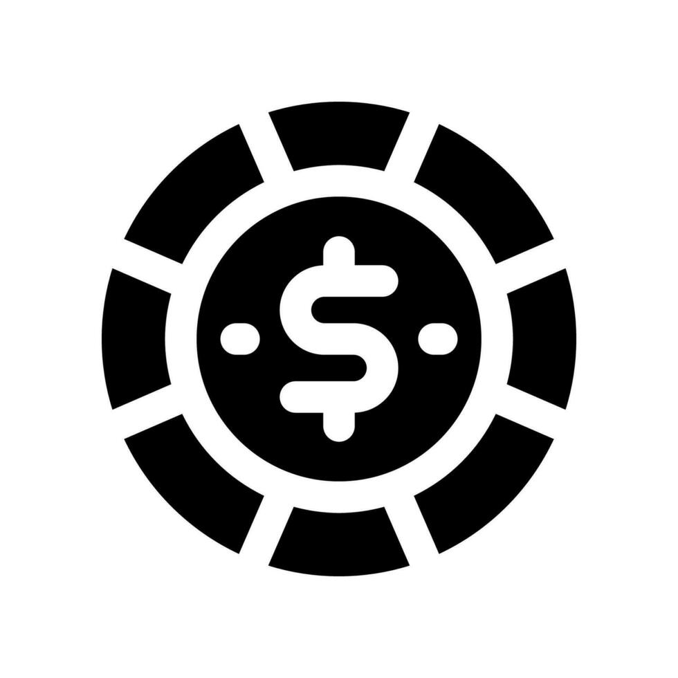 game chip icon. vector icon for your website, mobile, presentation, and logo design.