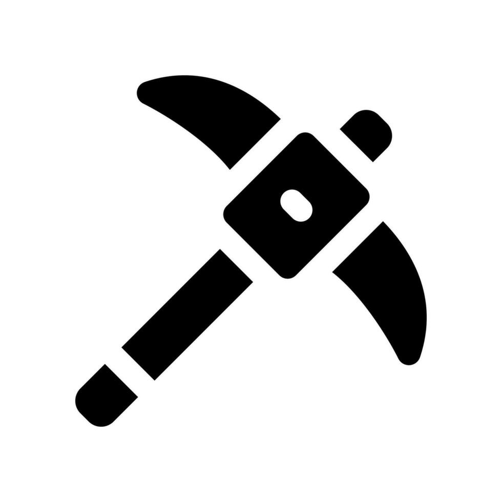 pickaxe icon. vector icon for your website, mobile, presentation, and logo design.