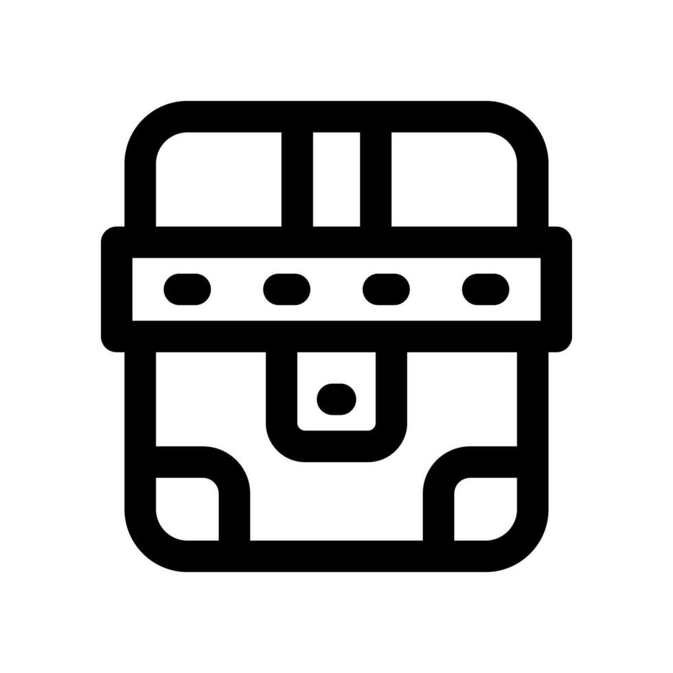 chest icon. vector icon for your website, mobile, presentation, and logo design.
