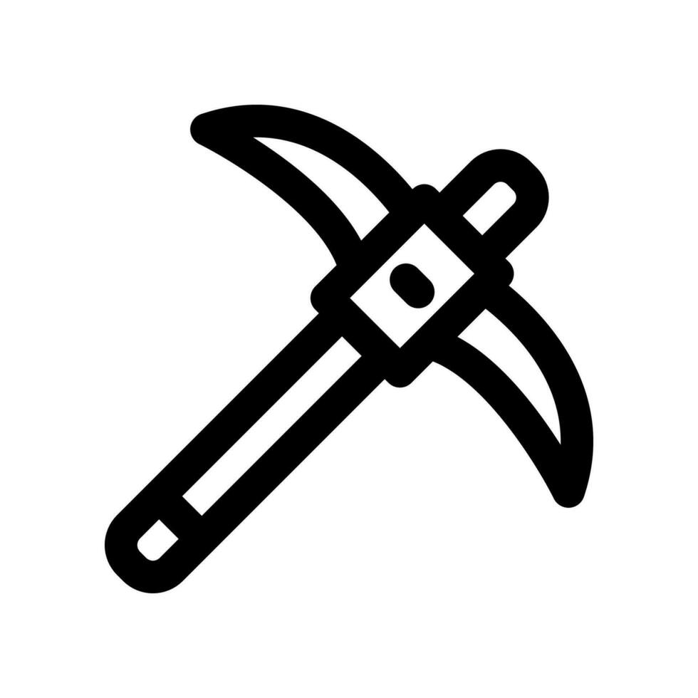 pickaxe icon. vector icon for your website, mobile, presentation, and logo design.