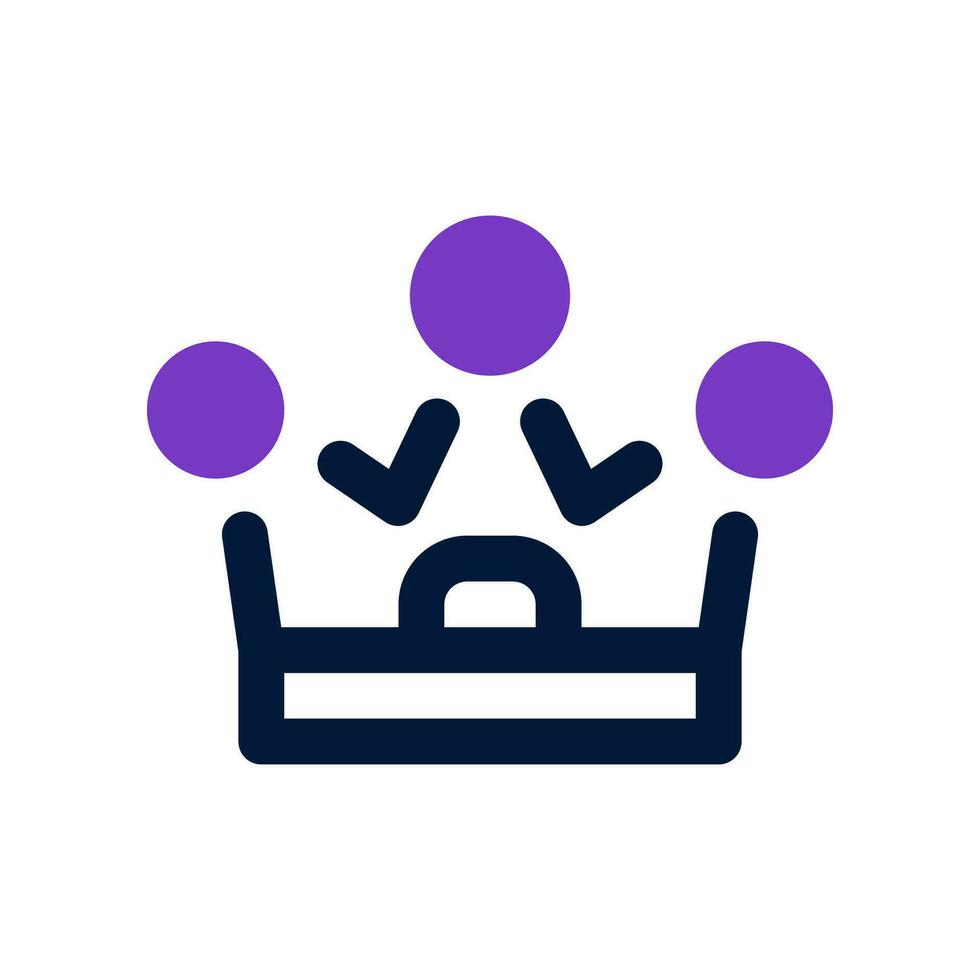 crown icon. vector icon for your website, mobile, presentation, and logo design.