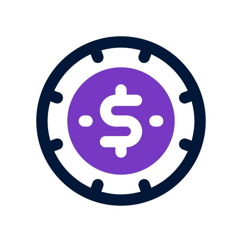 game chip icon. vector icon for your website, mobile, presentation, and logo design.