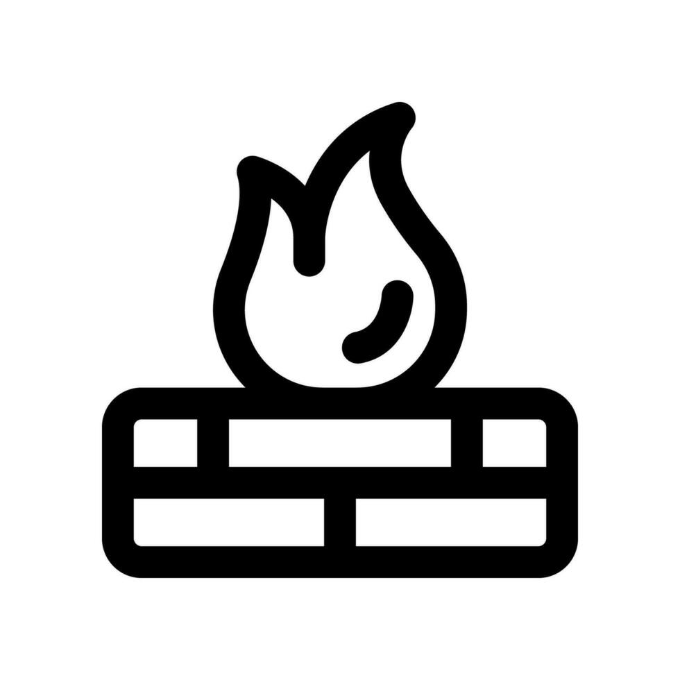 firewall icon. vector icon for your website, mobile, presentation, and logo design.