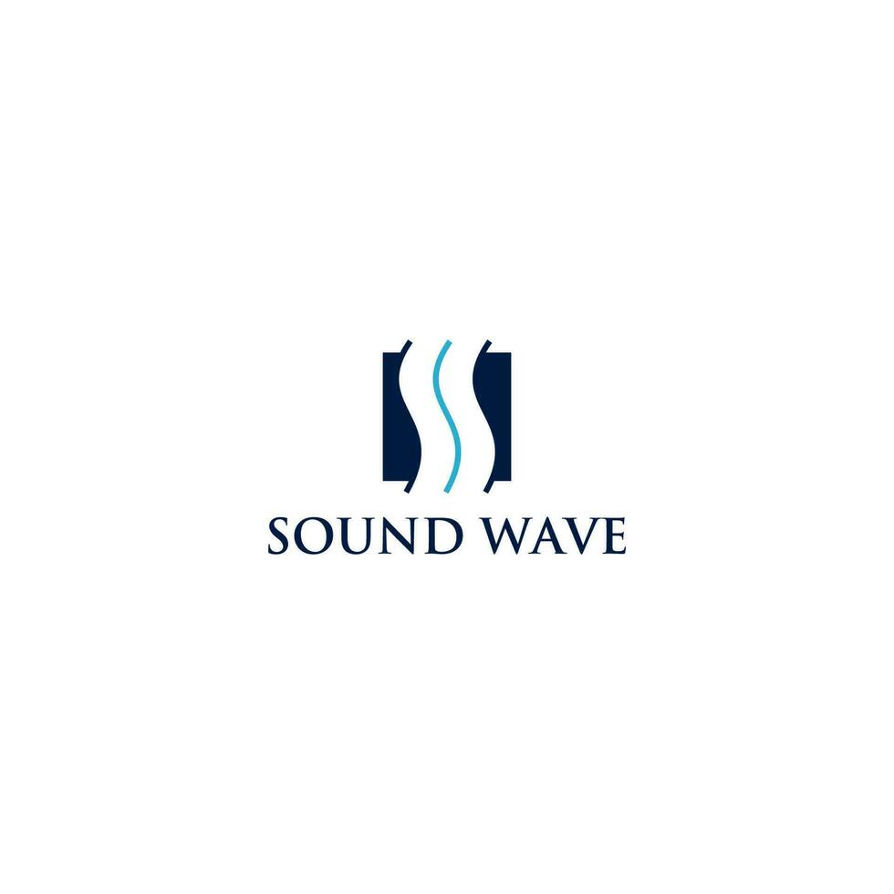 Sound Wave Logo Design Vector