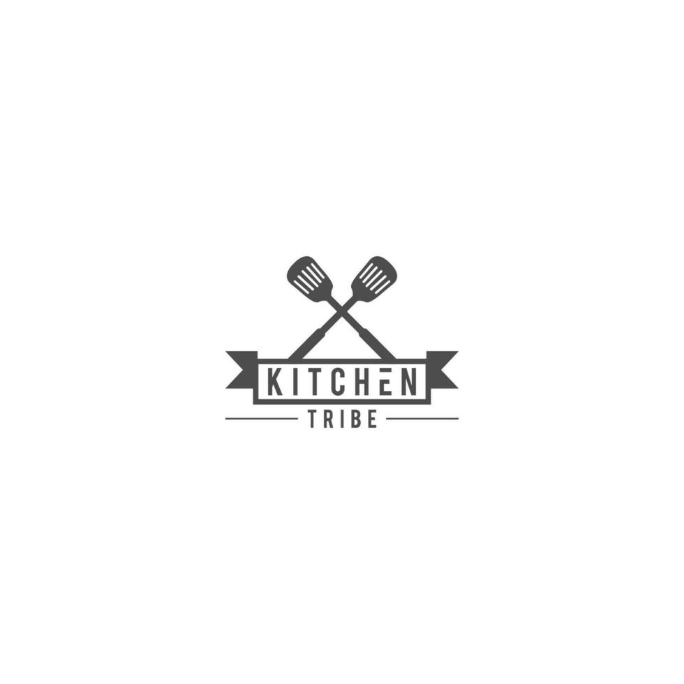 spatula kitchen logo vector
