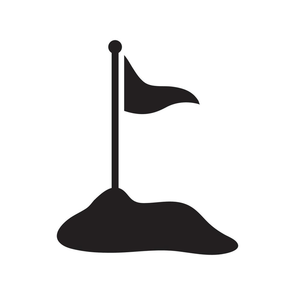 golf flag icon vector design illustration