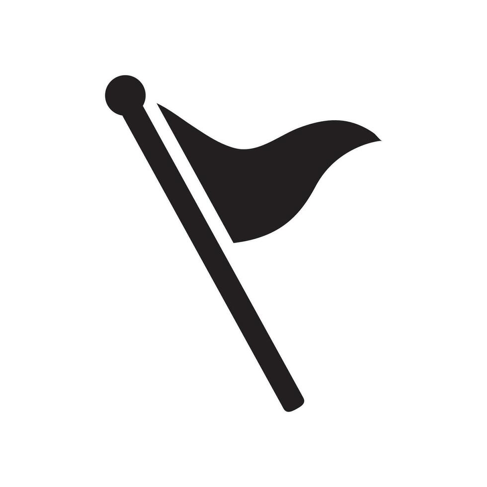 golf bandera icono vector diseño ilustración