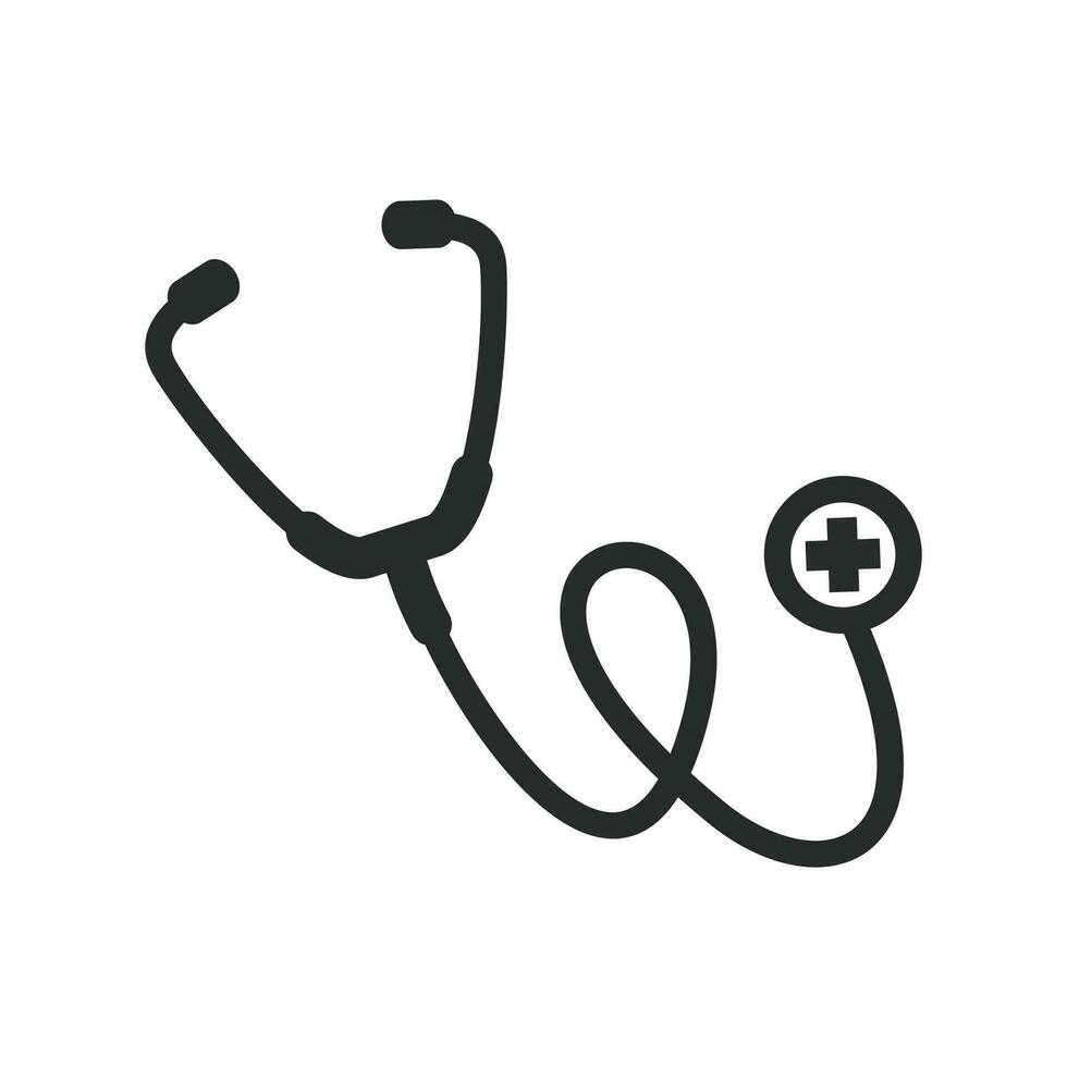 stethoscope  icon graphic vector illustration