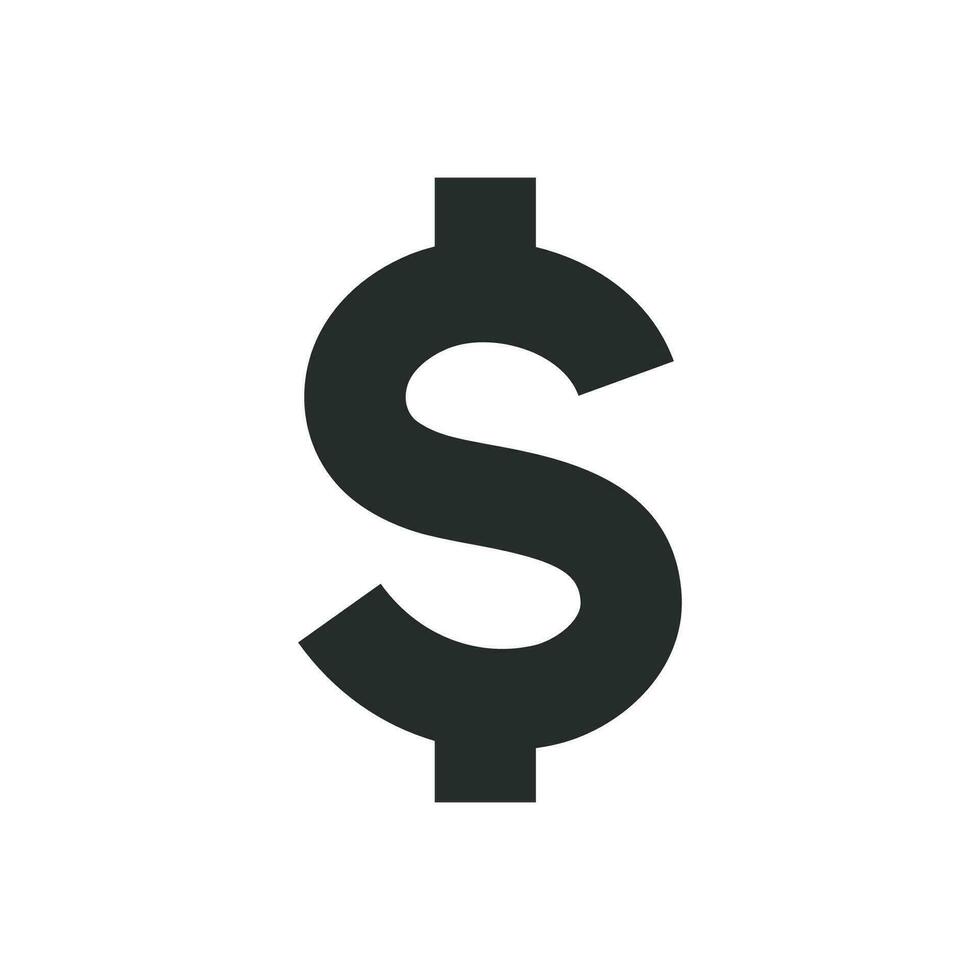 Dollar currency icon graphic vector illustration