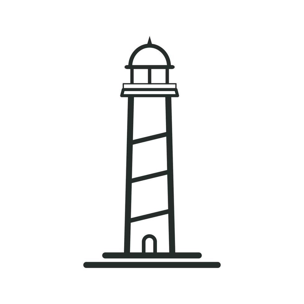 lighthouse icon graphic vector illustration