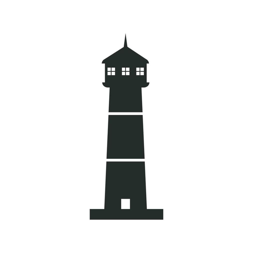 faro icono gráfico vector ilustración