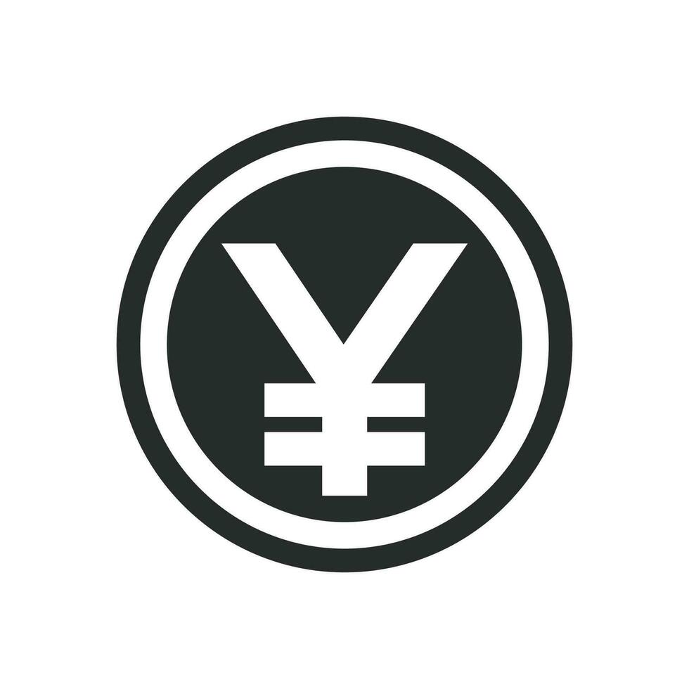 Yen currency icon graphic vector illustration  2