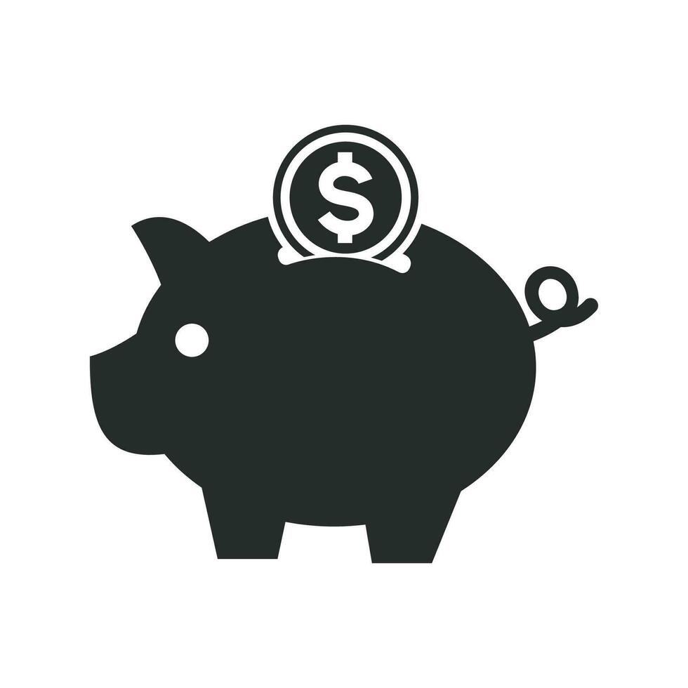 Piggy bank icon graphic vector design illustration