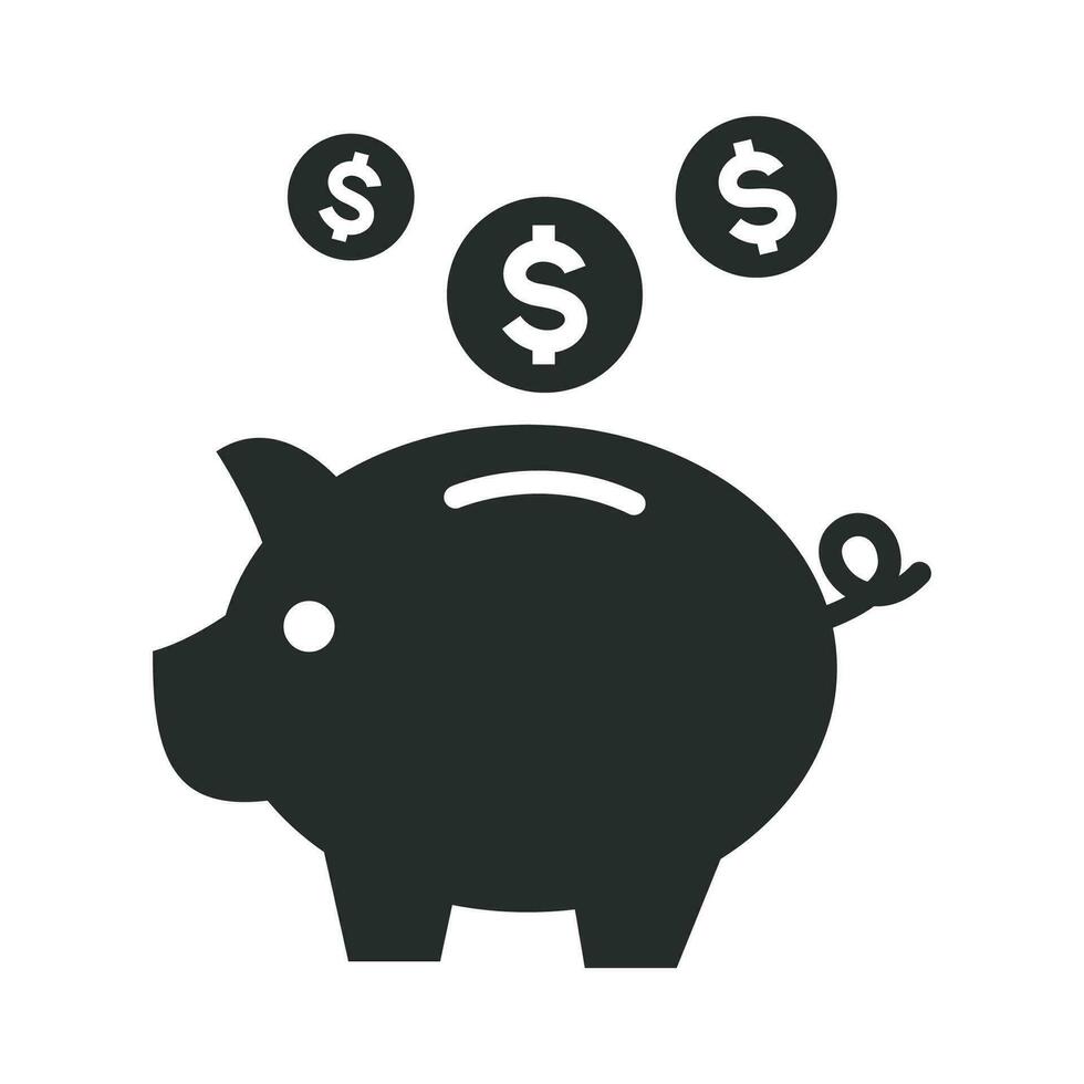 Piggy bank icon graphic vector design illustration