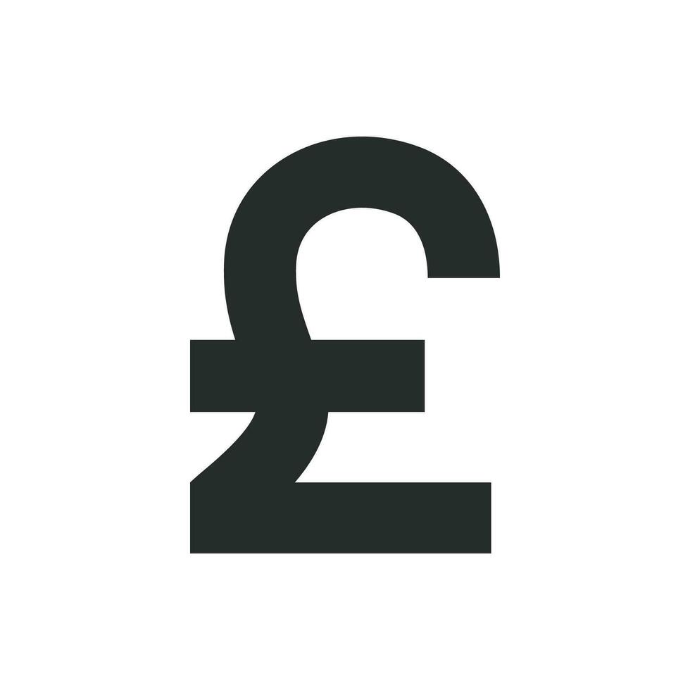 Pound  currency icon graphic vector illustration