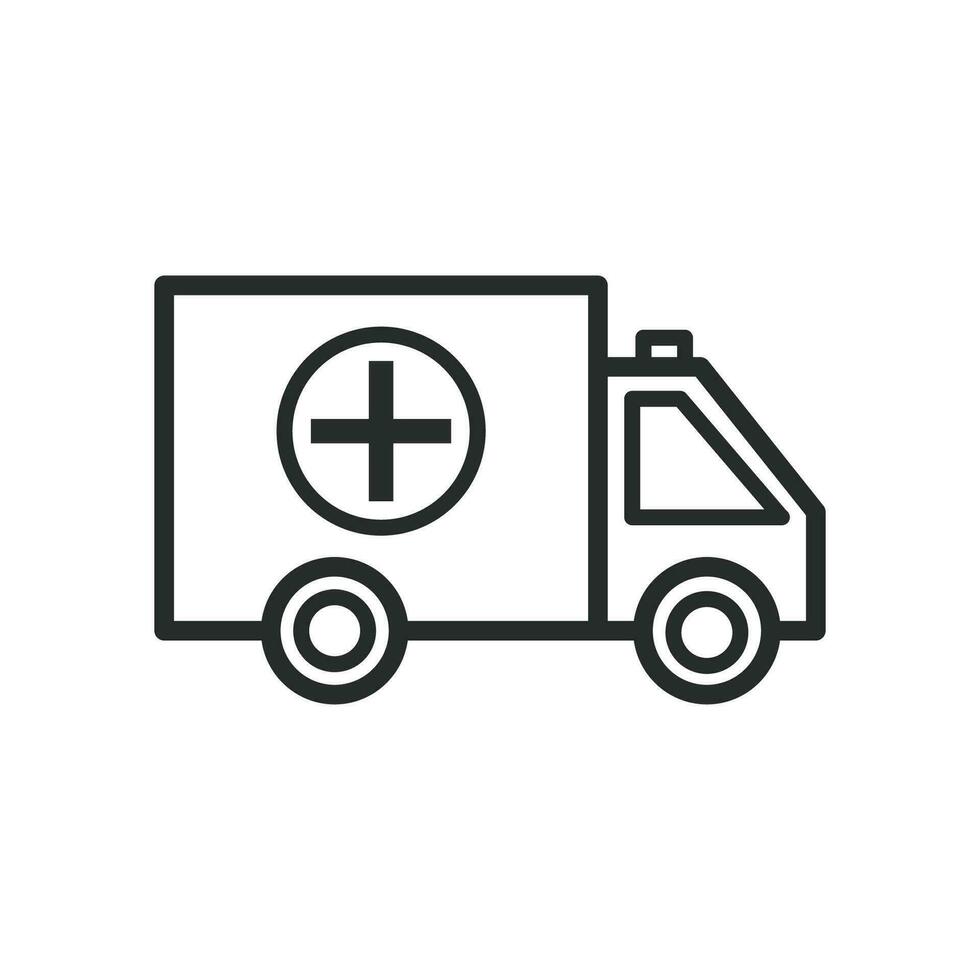 Ambulance icon graphic vector design illustration