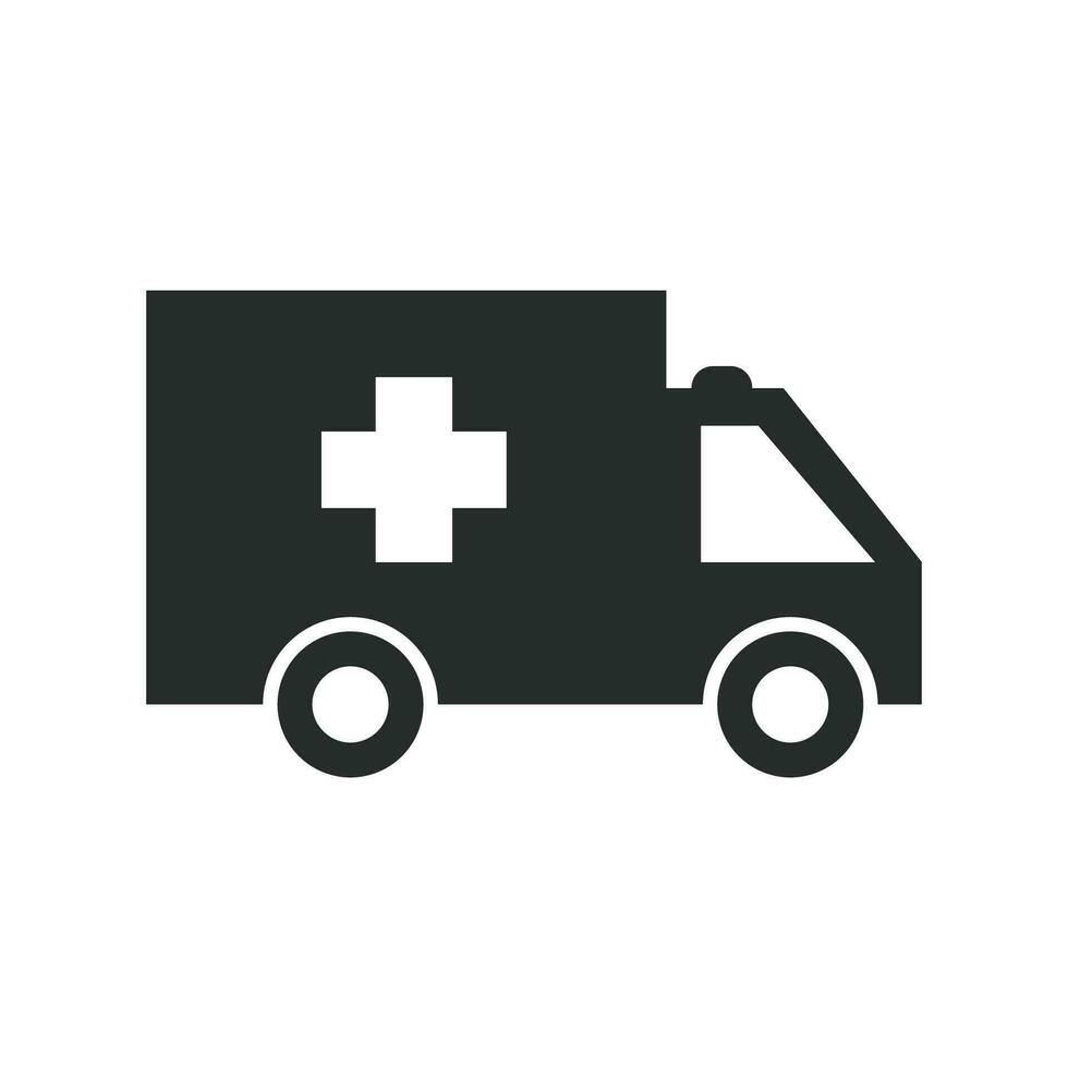 Ambulance icon graphic vector design illustration