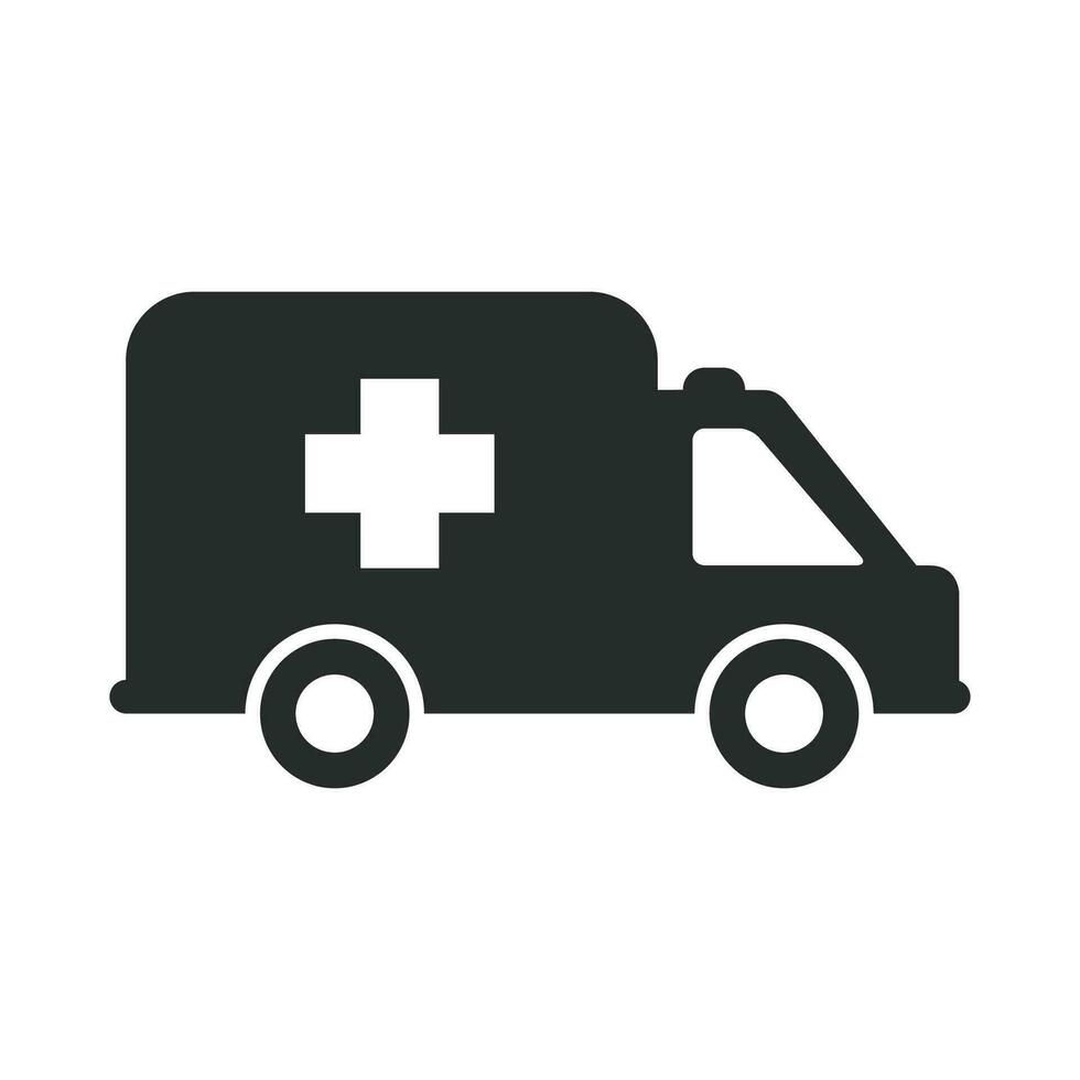 Ambulance icon graphic vector design illustration