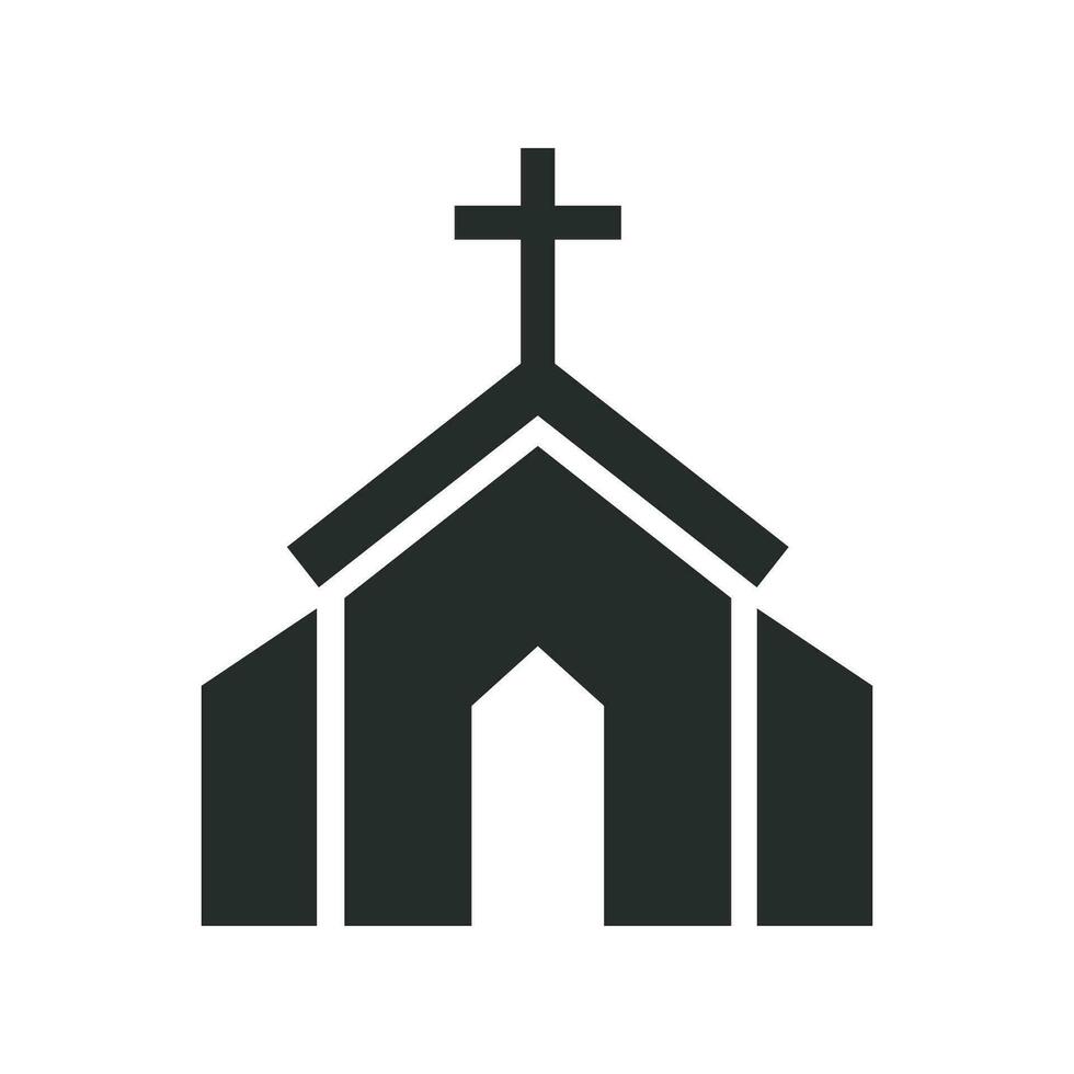 Church icon graphic vector design illustration