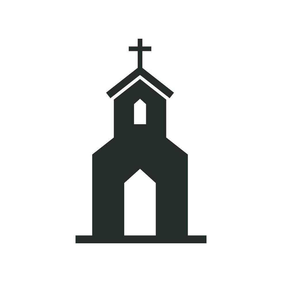 Church icon graphic vector design illustration