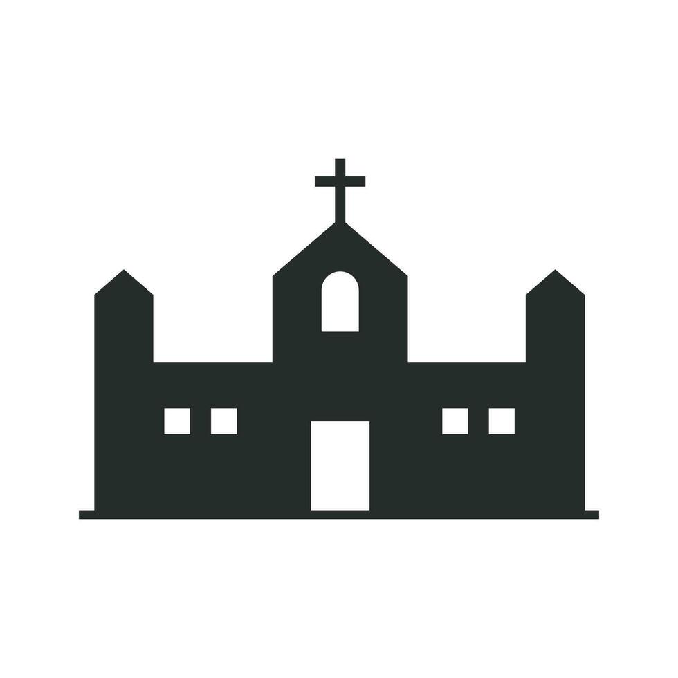 Church icon graphic vector design illustration