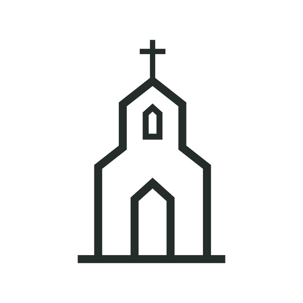 Church icon graphic vector design illustration