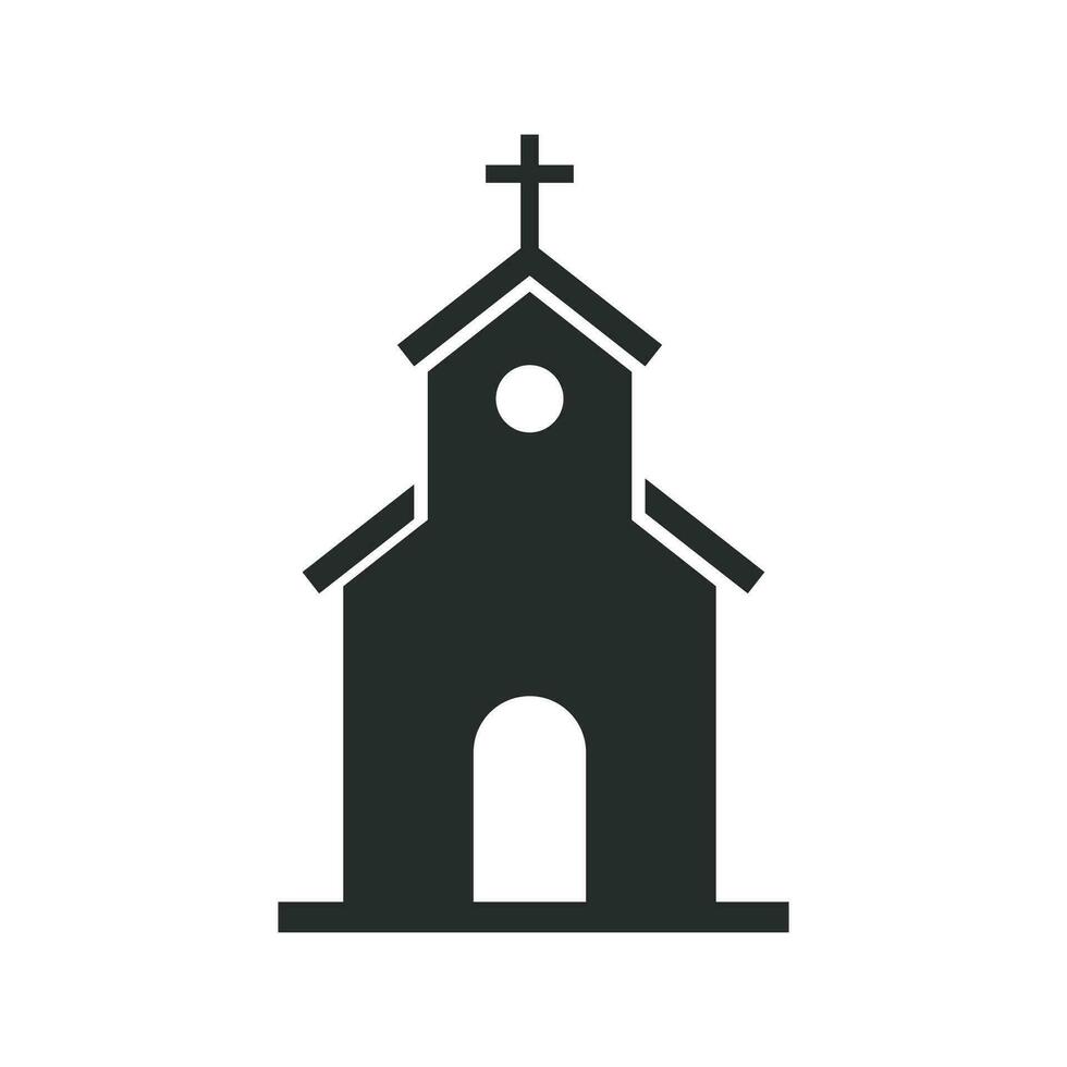 Church icon graphic vector design illustration