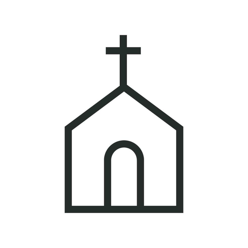 Church icon graphic vector design illustration