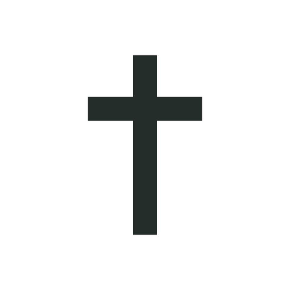 Christian  cross icon graphic vector design illustration