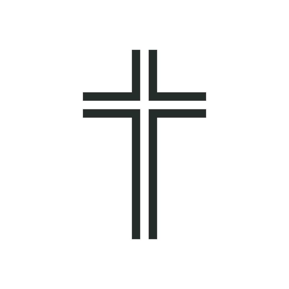 cristiano cruzar icono gráfico vector diseño ilustración