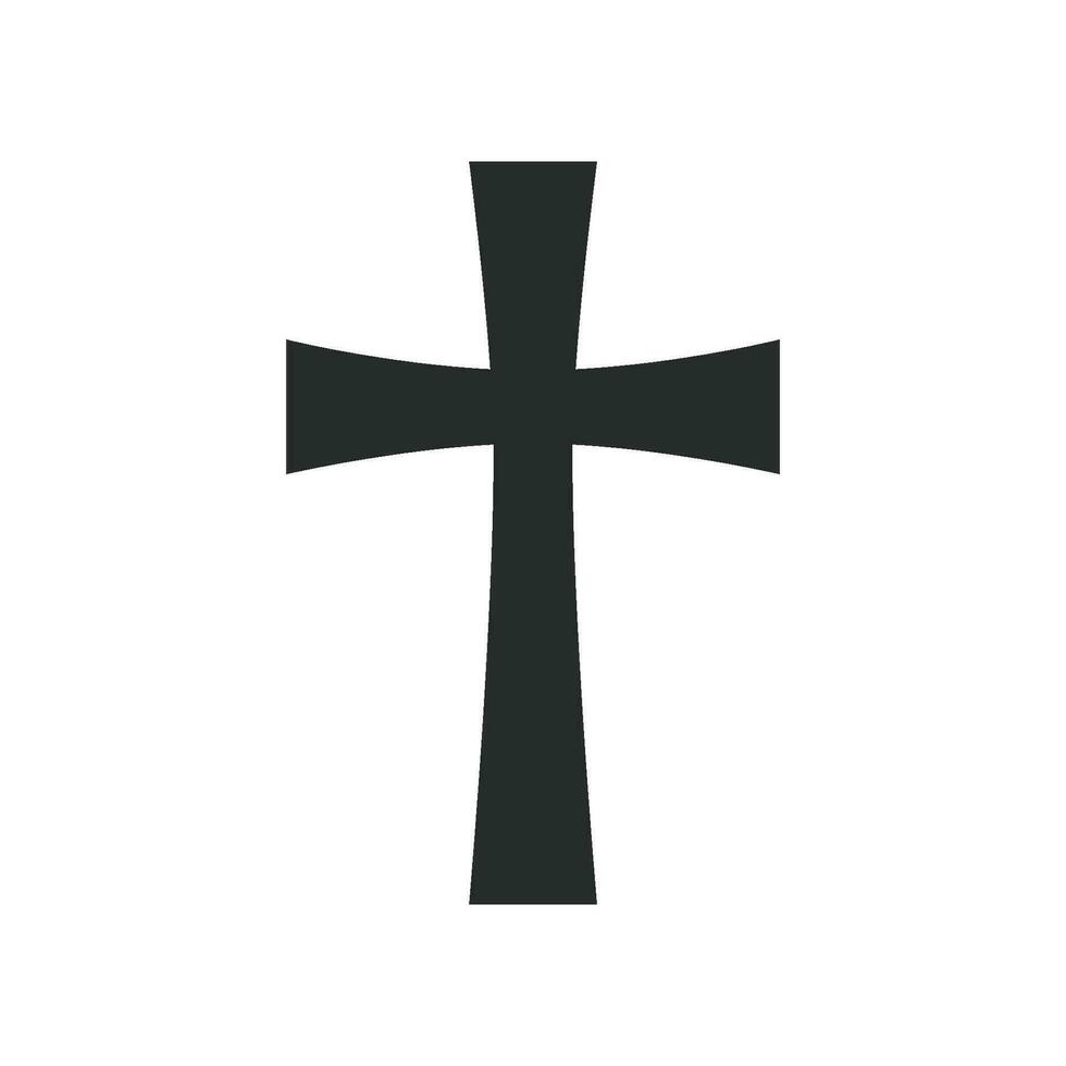 Christian  cross icon graphic vector design illustration