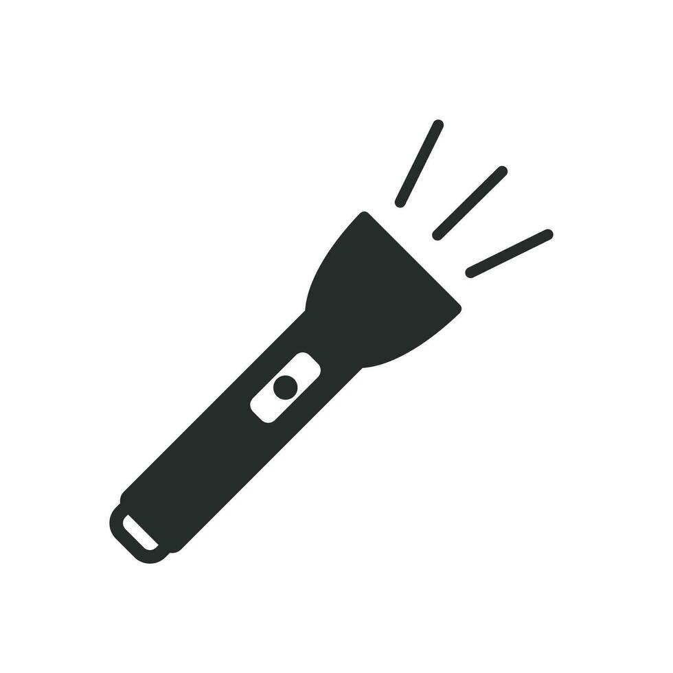 Flashlight icon graphic vector design illustration